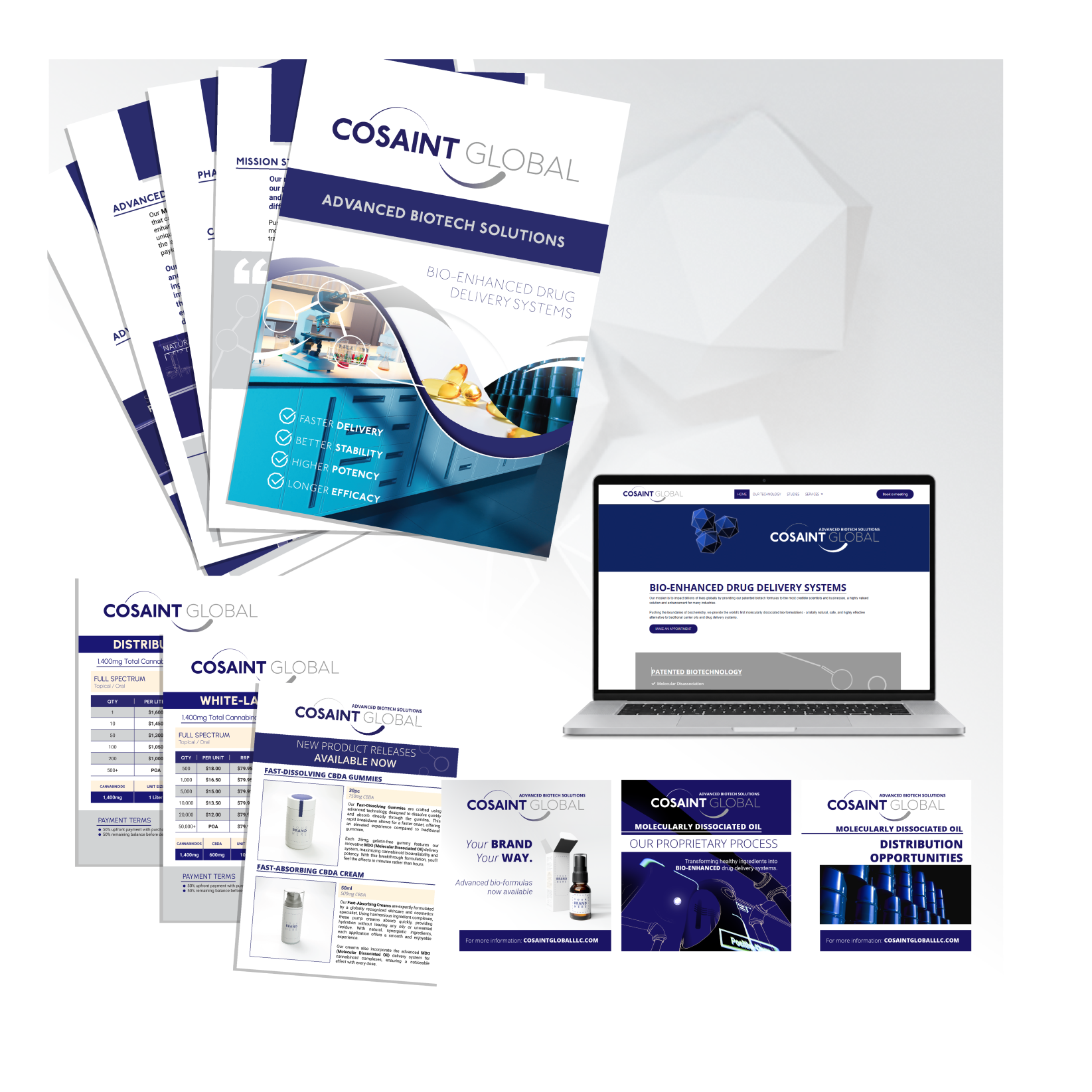 Corporate identity and communications examples