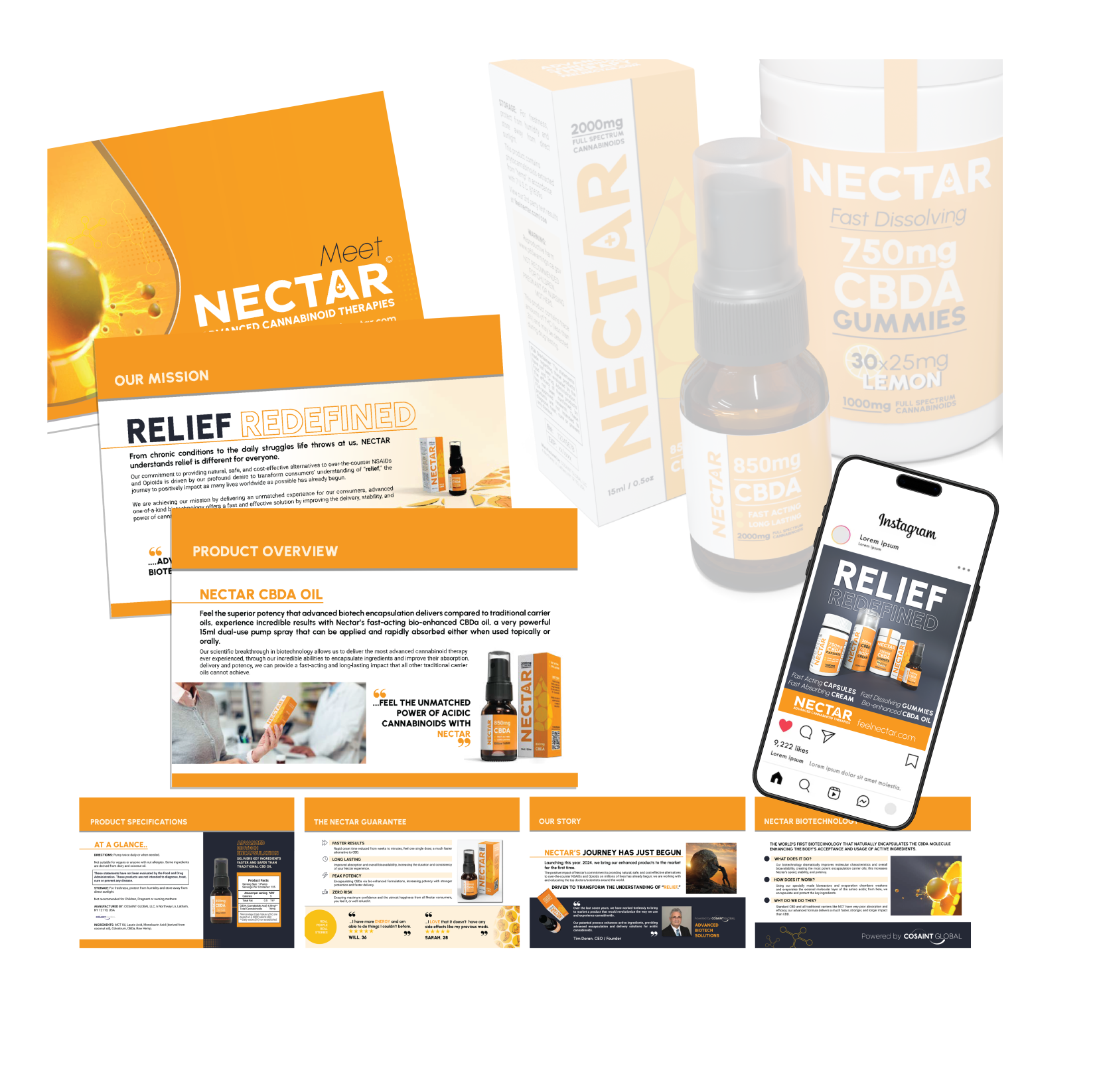 Product identity, packaging and launch design examples